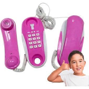 Kids Toy Phone-Retro Telephone With Real Ring Sounds,23 Ft Intercom Cable Communication Toy,Classic Pretend Play Phone Interactive _yzae