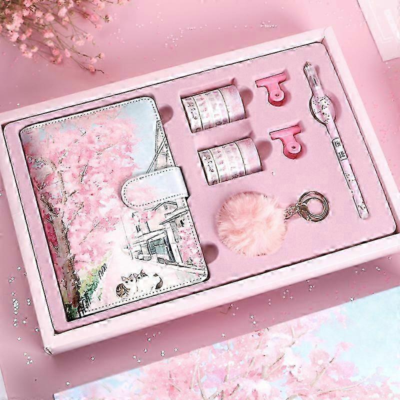 A6 Creative Password Lock Journal Pu Leather Combination Lock Diary Locking Journal Diary