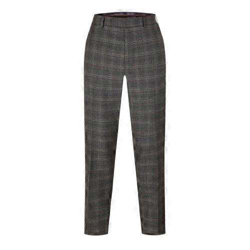 Ted Baker Mens Plaid Straight Trousers