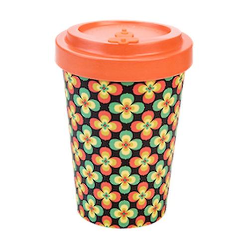 Bamboo Cup Retro Flowers 400 ml