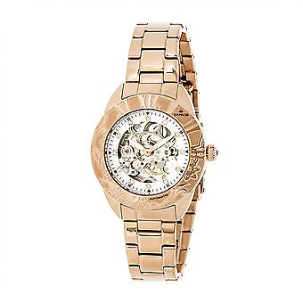 Kaiserin Godiva Automatik-MOP-Armband-Uhr - Rose Gold/weiß