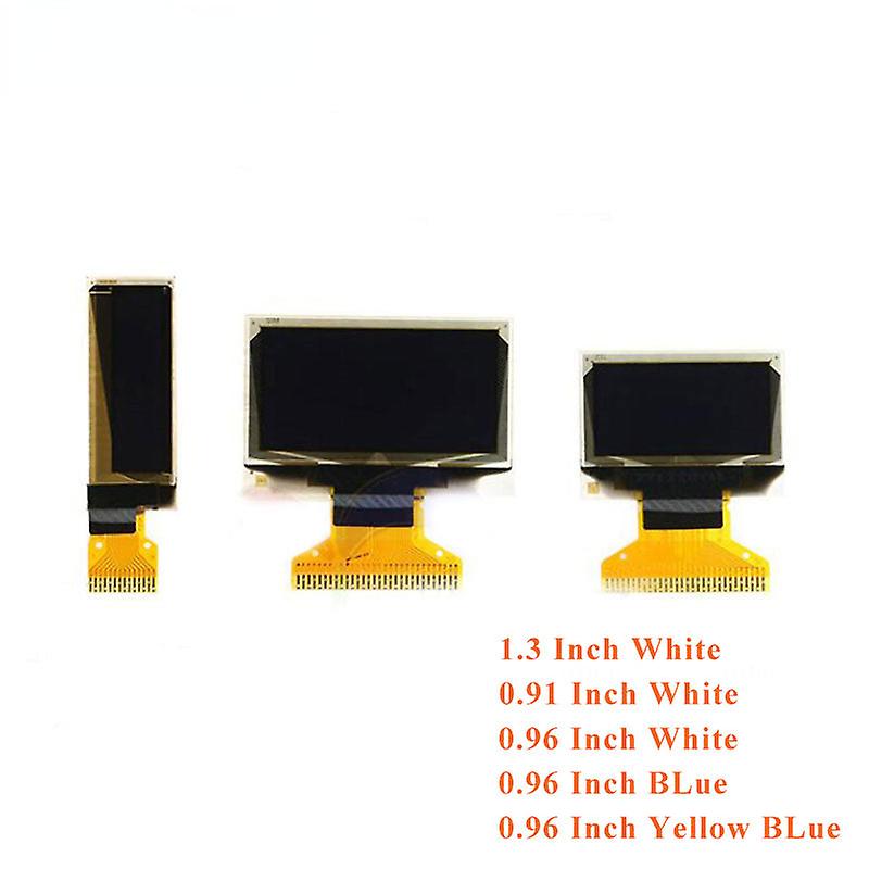 0,49" 0,66" 0,78" 0,87" 0,91" 0,96" 1,3" tums oled skärm LCD-skärmmodul 0,91 "" 0,96 "" 1,3 "" 128x32 128x64 SSD1306 SH1106