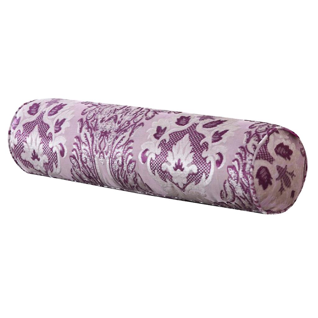 Comfort Round Cervical Support Pillow for Spine & Neck Back Support Purple