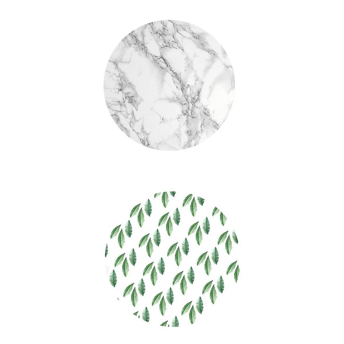 2pcs Waterproof Non-slip Round Table Cover Table Cloth Decor