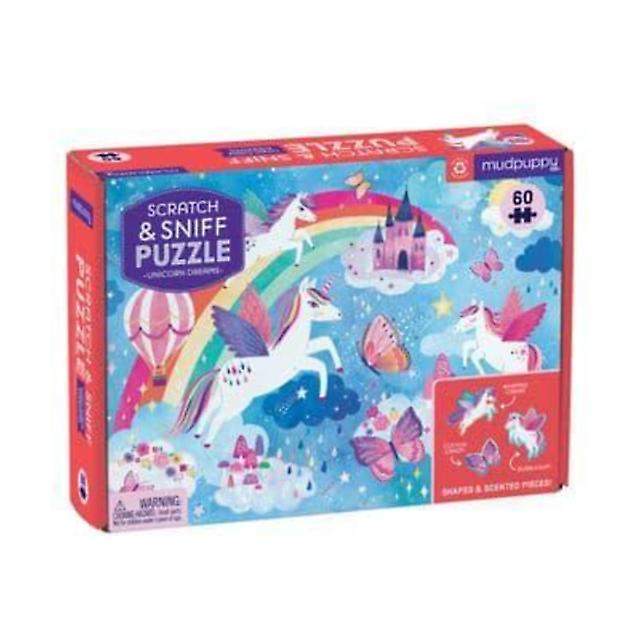 Unicorn Dreams Scratch And Sniff Puzzle by Mudpuppy Jigsaw Book