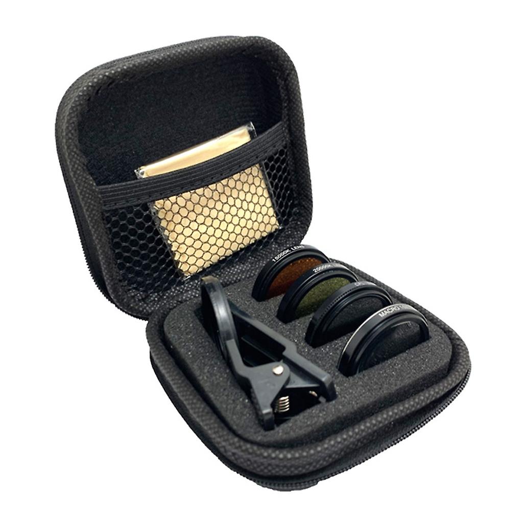 Aquarium Lens Fish Tanks Lens Filter 4 In 1 Macro Lens Yellow Lens Filter