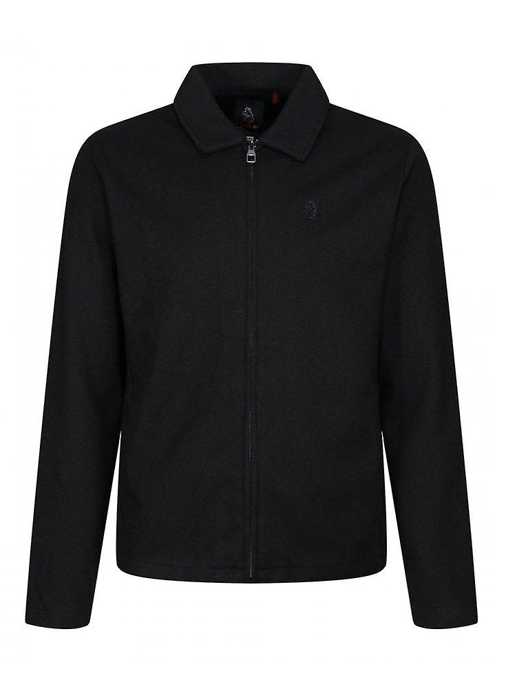 Men's Luke 1977 Luke Back Bone Zip Through Jacket Black