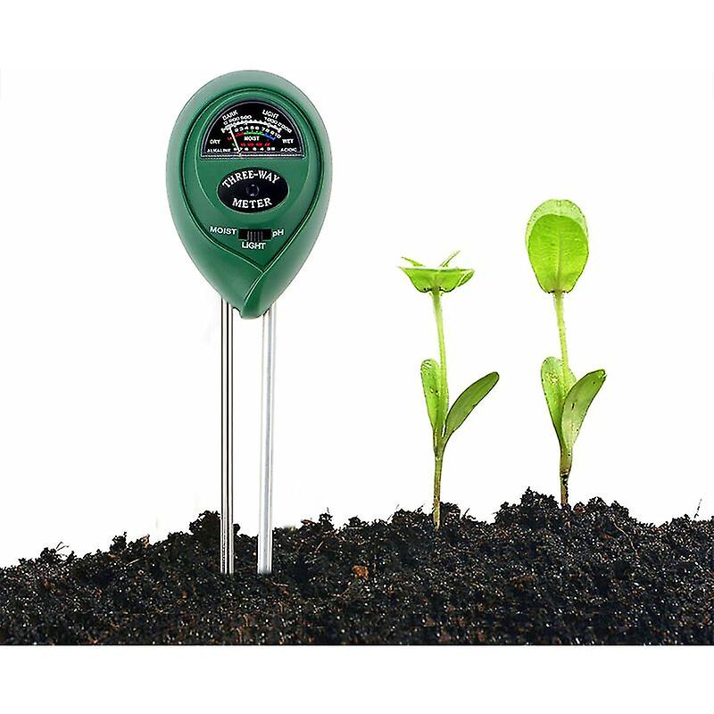 Soil Tester Kit, 3 in 1 Soil Tester Moisture Meter, Light and pH Acidity Tester, for Flower/Grass/Plant/Garden/Farm/Lawn (No Battery Needed)