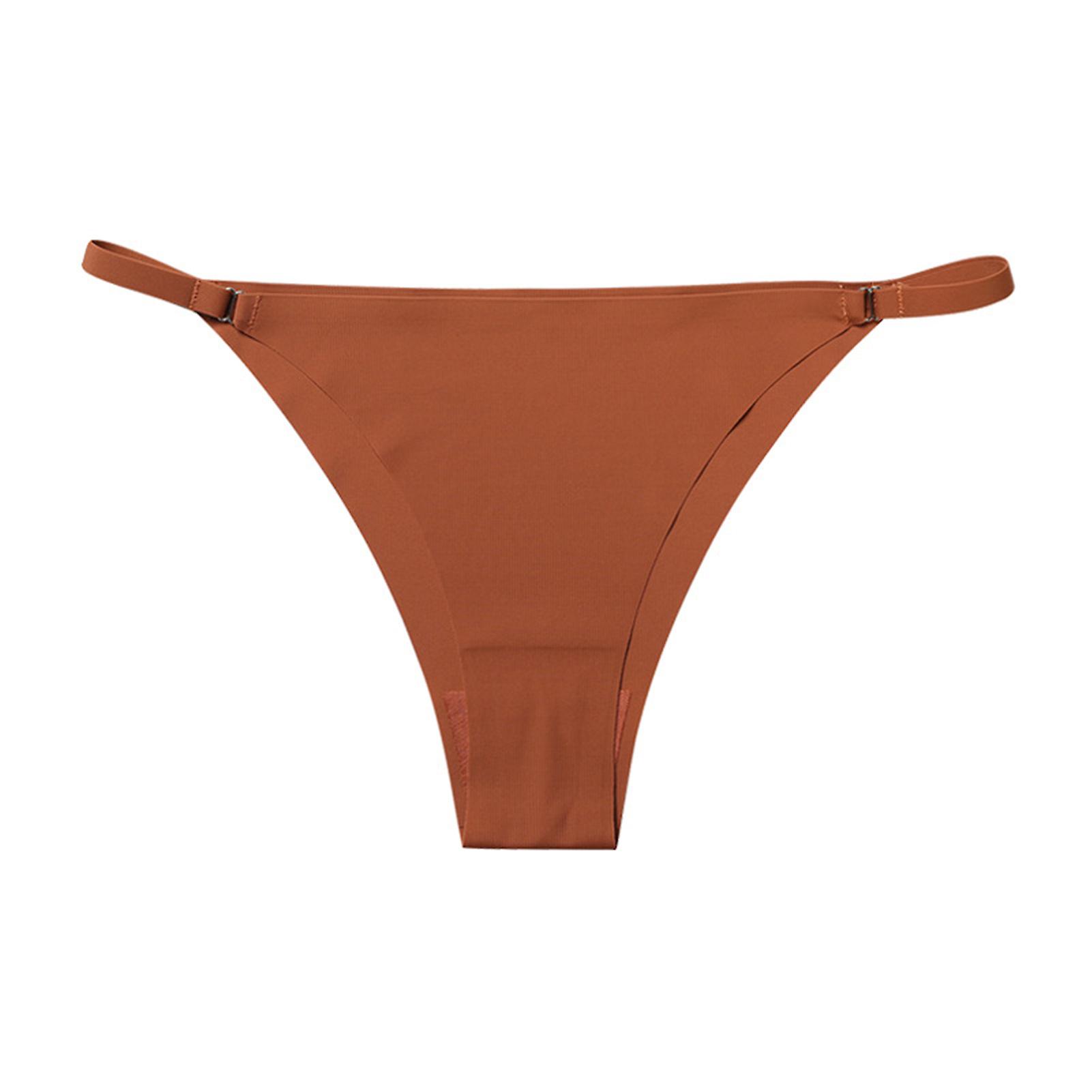 Women's Low Waist Panties Solid Color Ladies Briefs Lingere Panties For Honeymoon Party Night