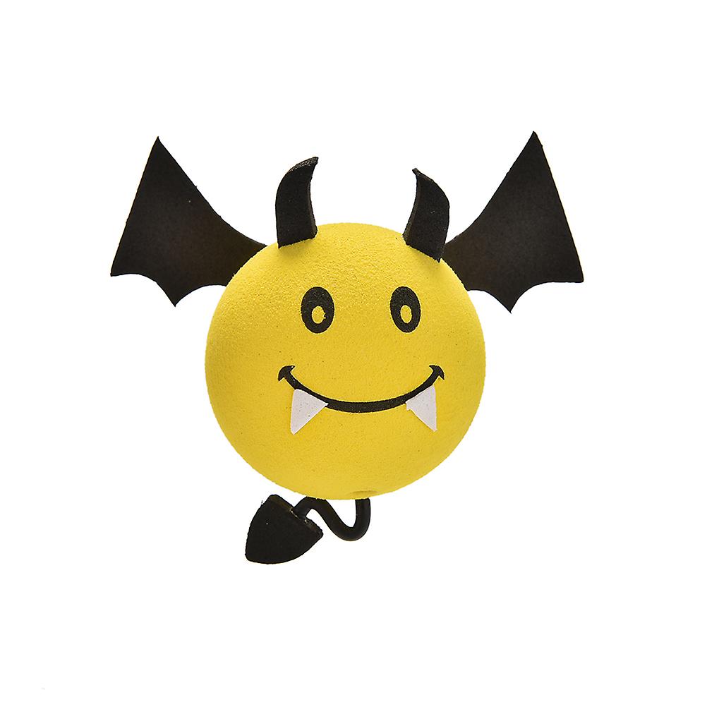 1 Pcs Yellow Devil Antenna Topper Eva Decorative Car Topper Balls