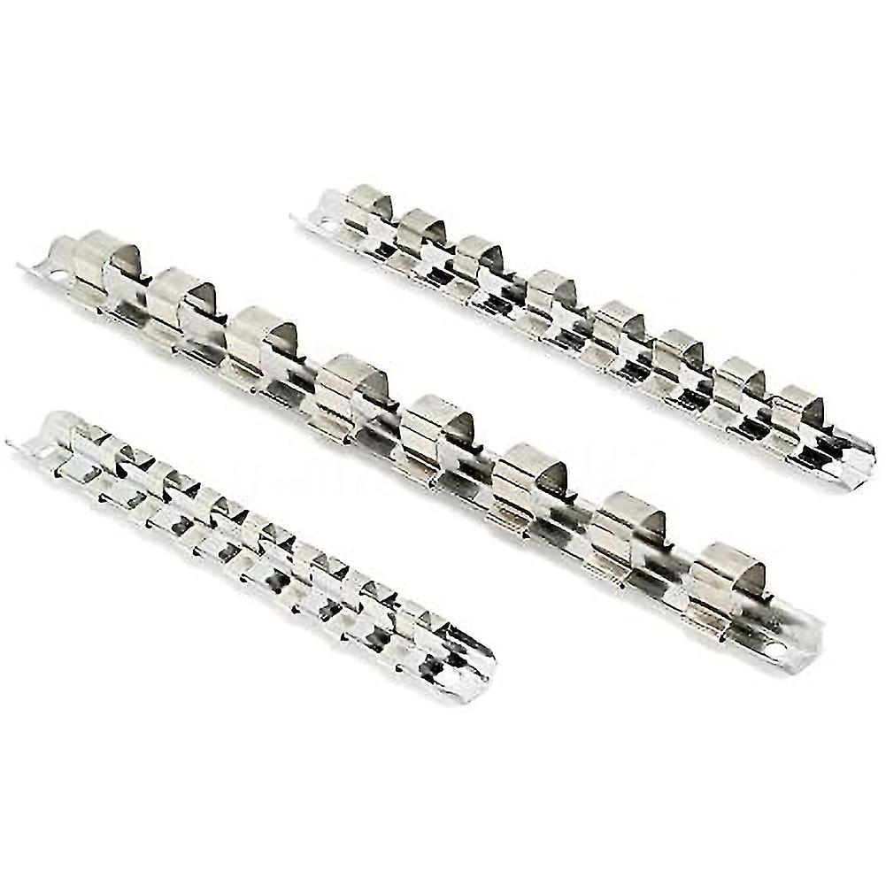 Carbon Steel 8 Socket Rack Storage Divider Rail Tray Holder Shelf Stand Tool Organizer (1\/4\