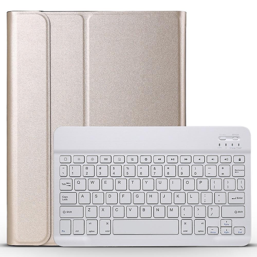 Bluetooth Keyboard + Brushed Texture PU Case for iPad Pro 11 inch (2018)