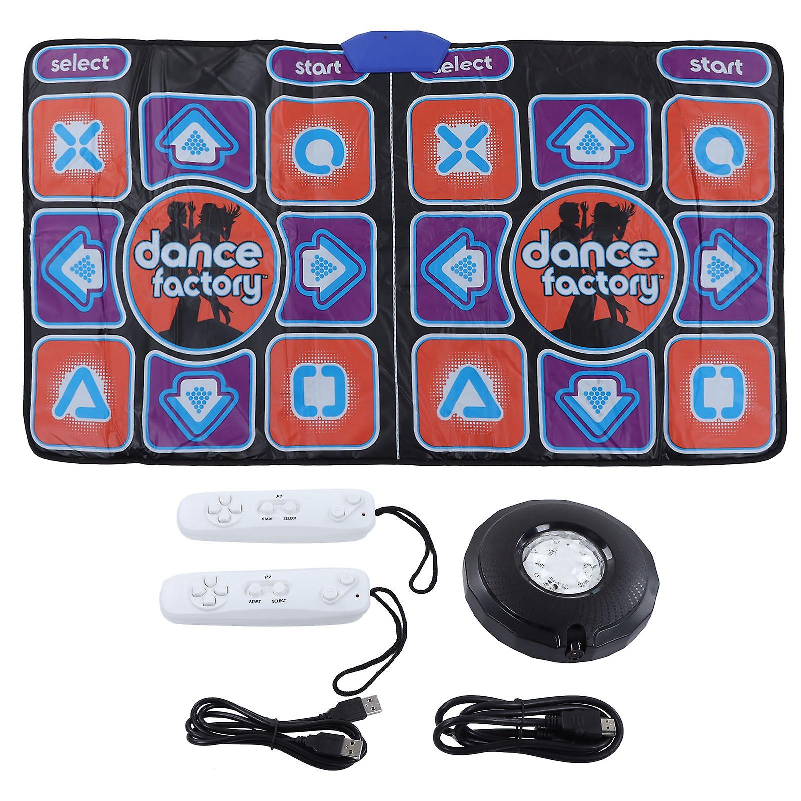 AR-Enabled Dance Mat with HD Multimedia Cable & Dual-Player Light Pad