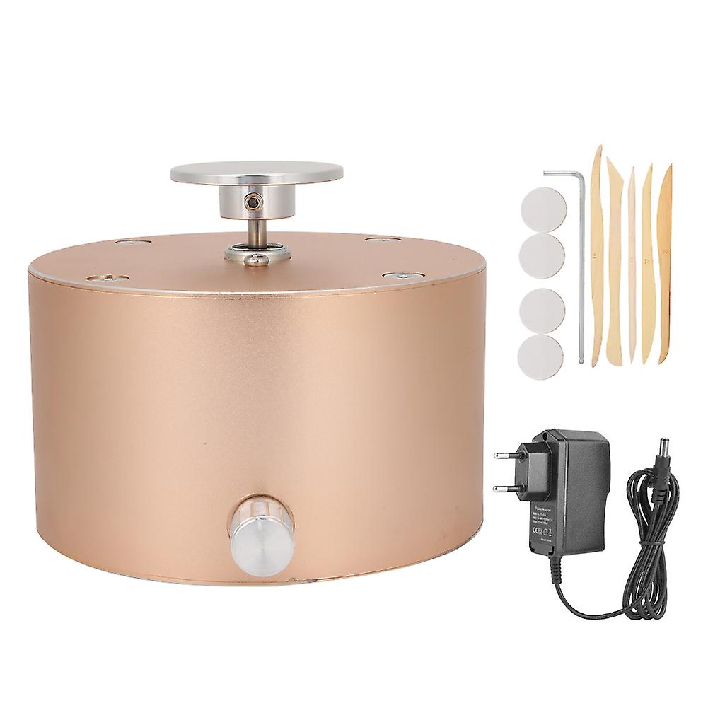 Turntable Mini Pottery Wheel Machine with Clay Ceramic Craft Tools 100-240V