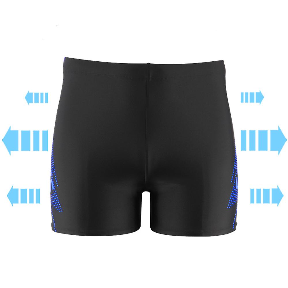 Men's Rash Guard Swim Shorts Quick-Dry Training Swimsuits Competition Swim Suit