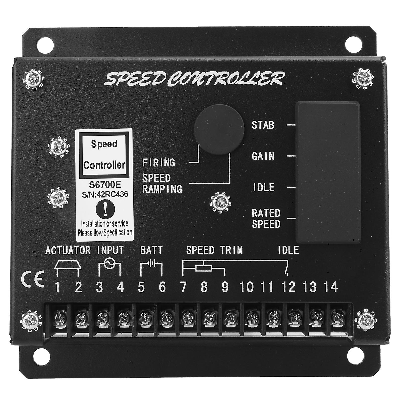 Dizel Jeneratör için Motor Devri Kontrol Cihazı S6700E 12-32V Çok Fonksiyonlu Elektronik Ünite Ayarlanabilir Voltaj Regülatörü