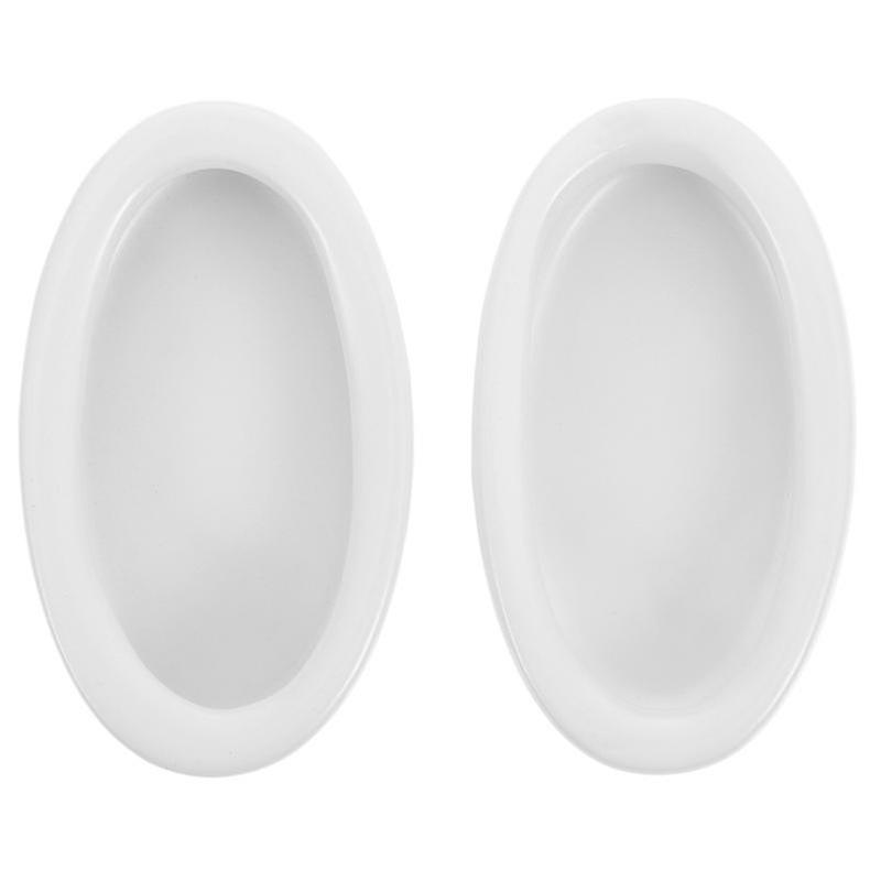 2pcs Reptile Oval Food Basin