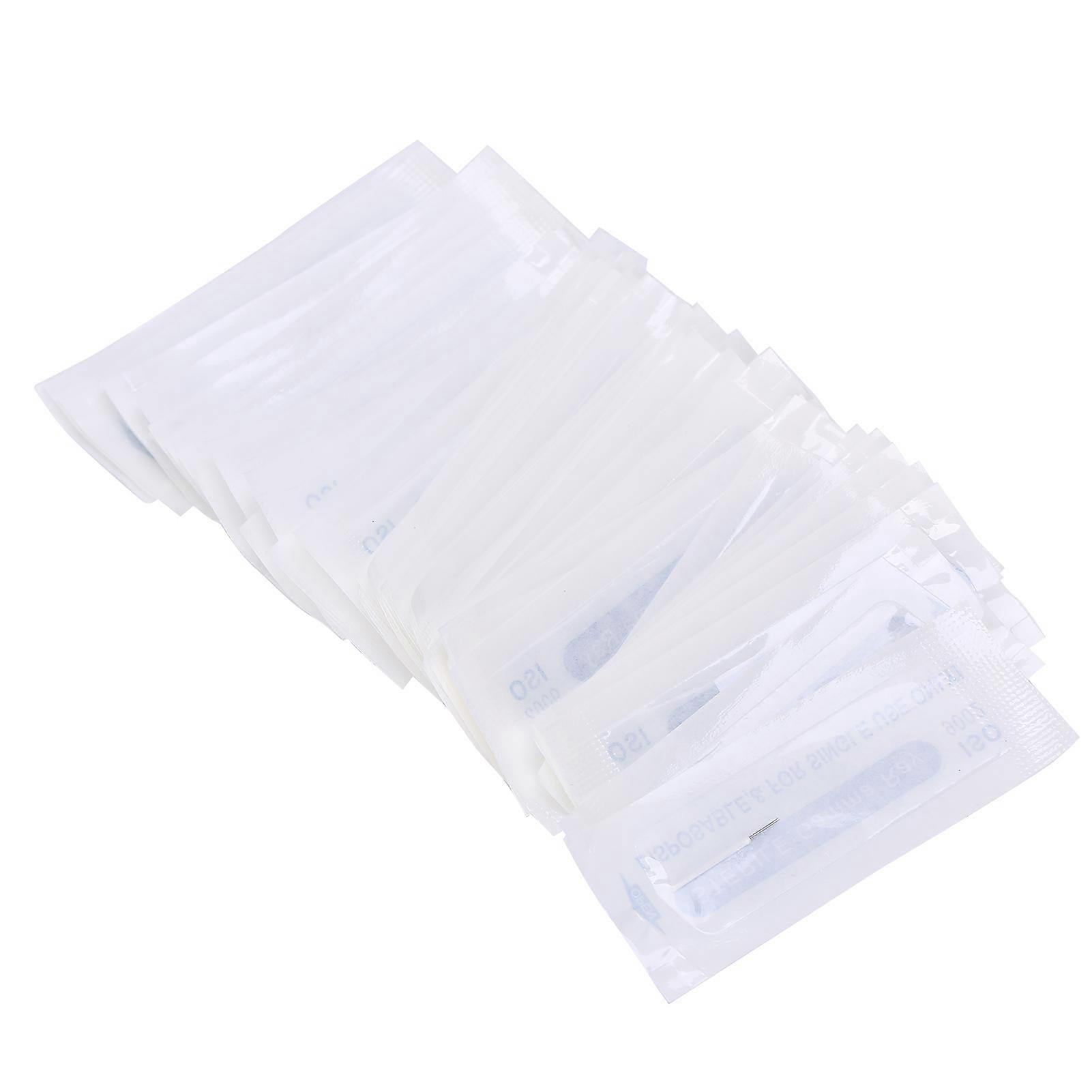 50pcsプロフェッショナルシェーダーマイクロブレーディングニードルステンレススチール眉毛タトゥーNeedle3RS