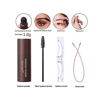 Øjenbryn pulver stempel sæt 12styles/sæt øjenbryn tegning guide øjenbryn stencil skabelon kort genanvendelig nem makeup 2