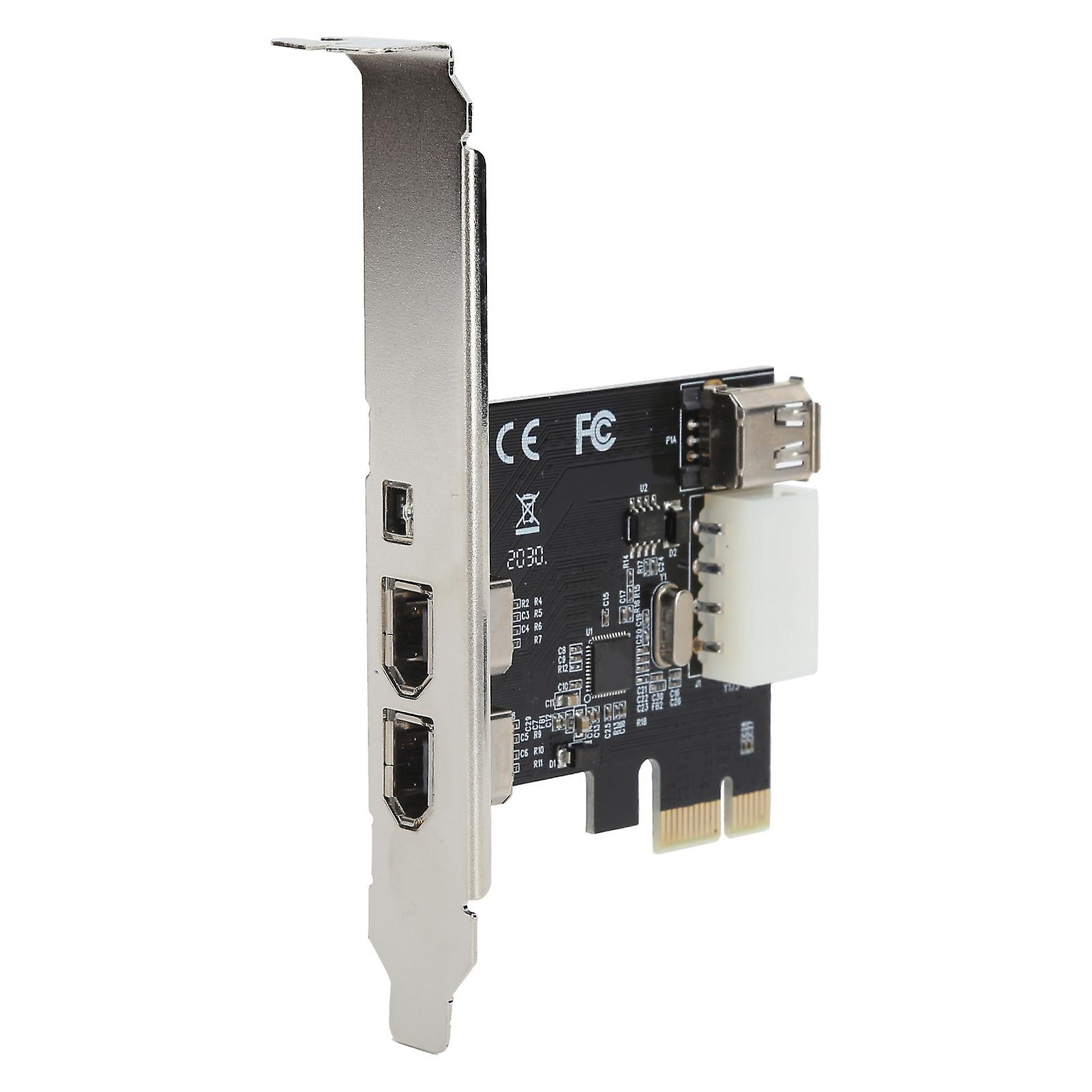 PCIE Capture Card 3 Port Expansion Card 1394 Interface Conversion HD Video Adapter Controller