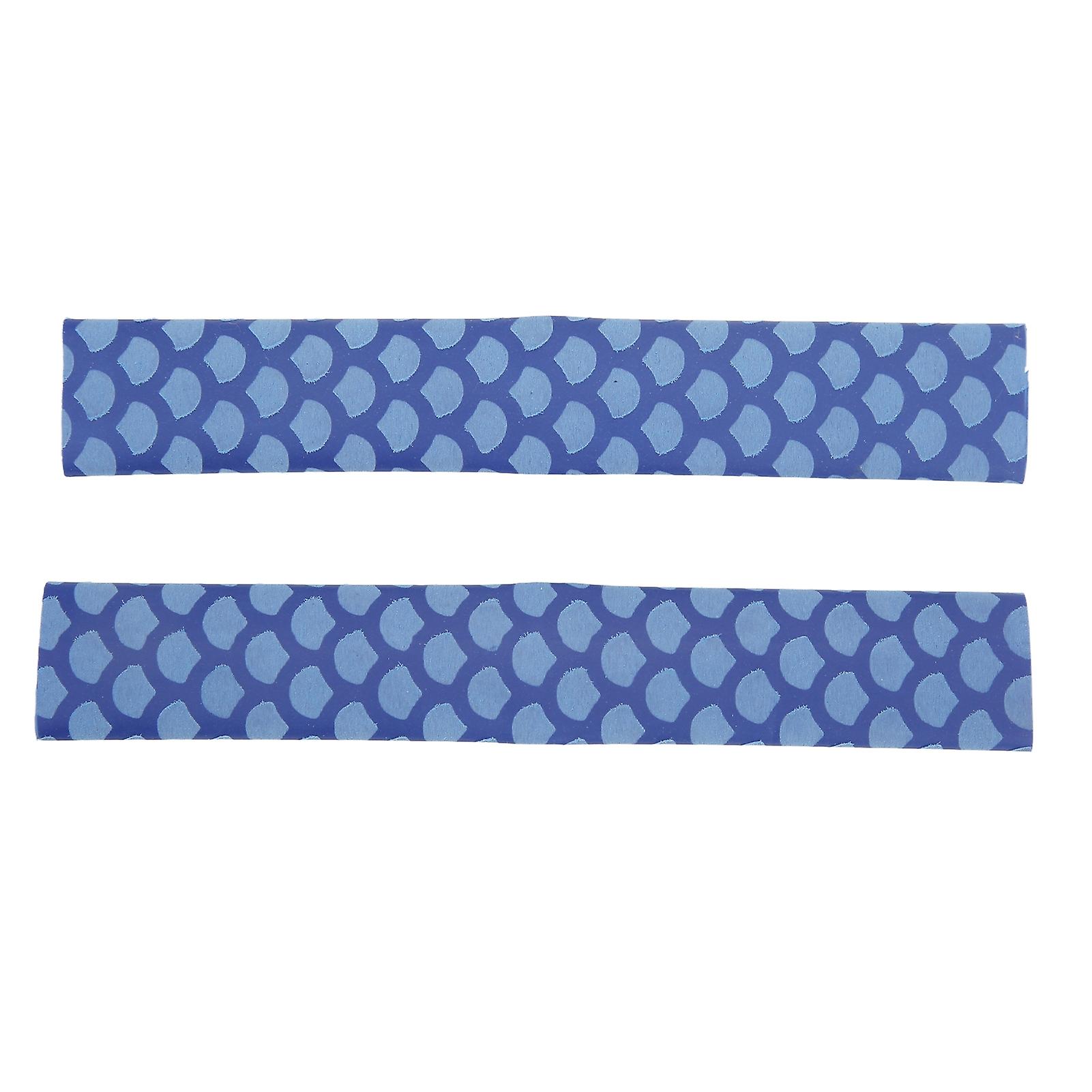 2 Pcs Drumstick Grips Matte Skid Proof Re Washable Fish Scale Pattern Drumstick Wrap Blue