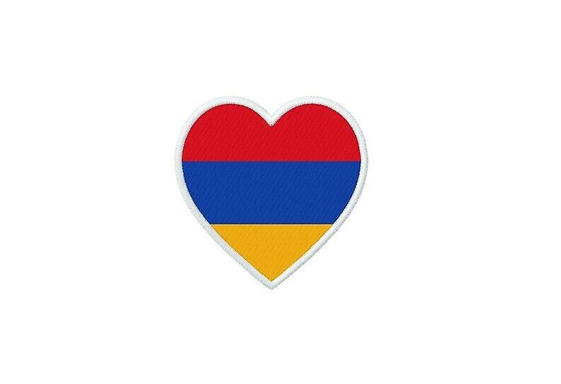 Patch badge ecusson prints thermocollant heart flag AM armenie