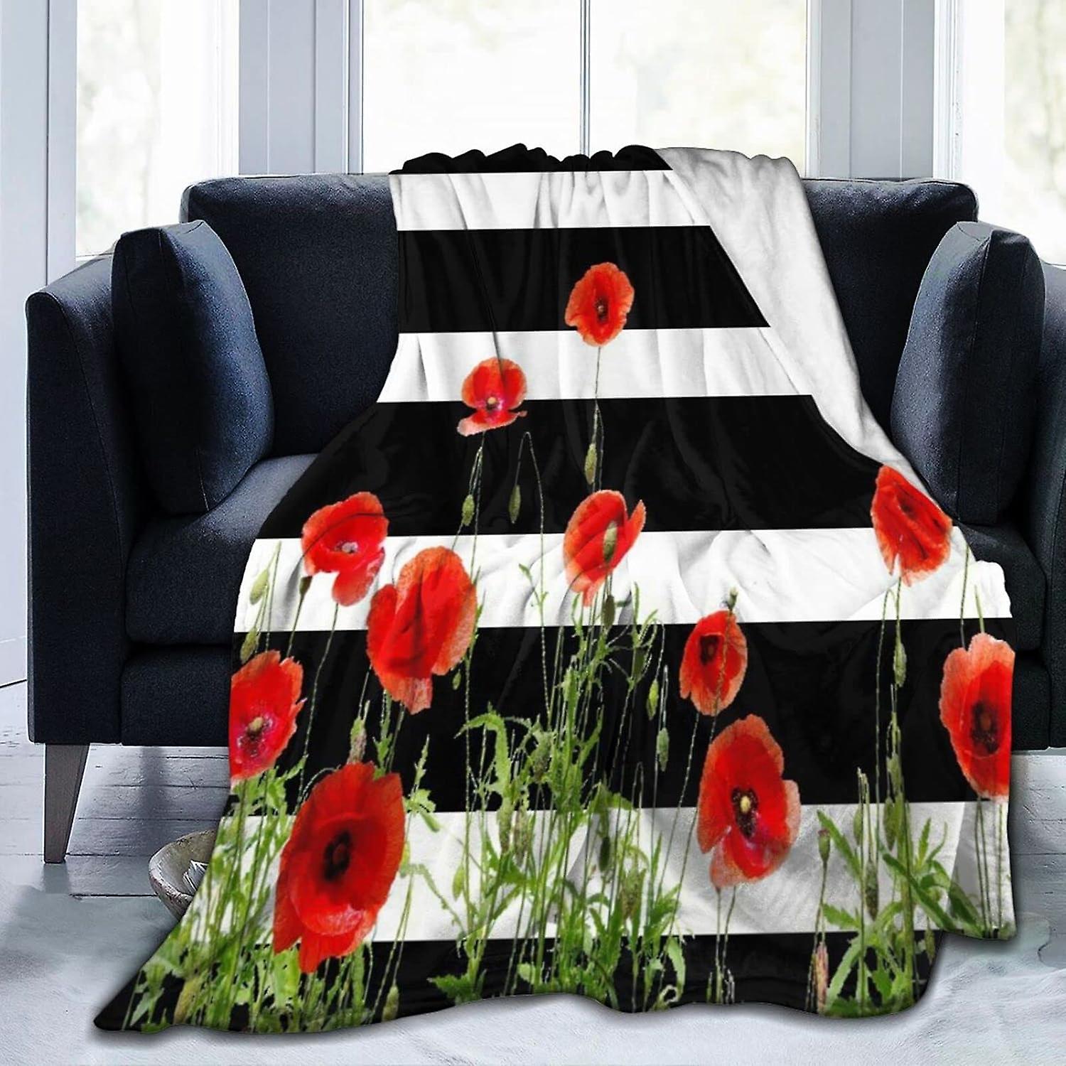 Print Flannel Blanket Super Soft Warm Bed Blanket Anti-pilling Throw Blankets for Bed Sofa Decoration ABD6314