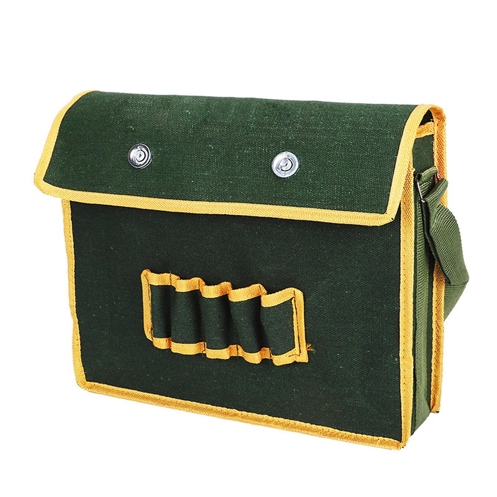 Heavy Duty Canvas Tool Bag for Electricians Multifunction Storage
