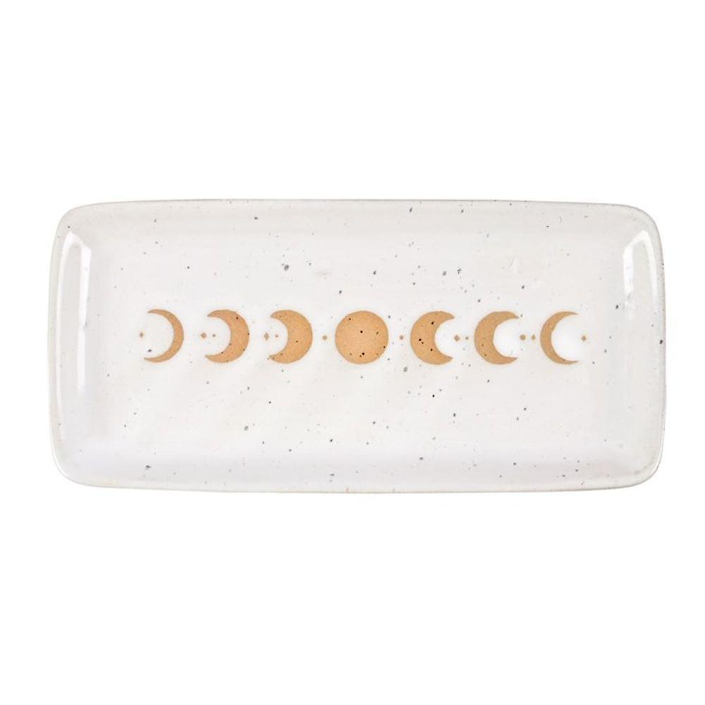 17Cm Moon Phase Ceramic Trinket Tray