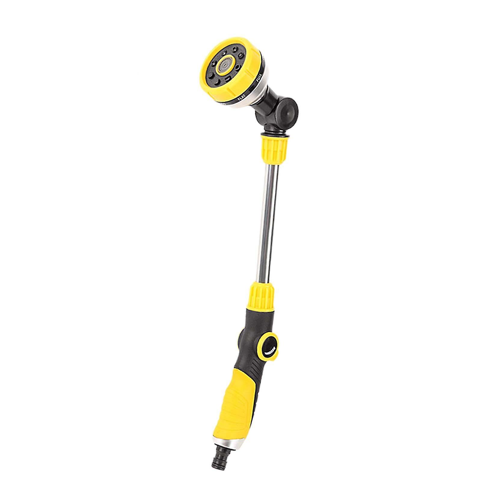 ロングホースノズル噴霧器農場芝生ポーチヤード花壇ボールバルブ18.70'' yellow