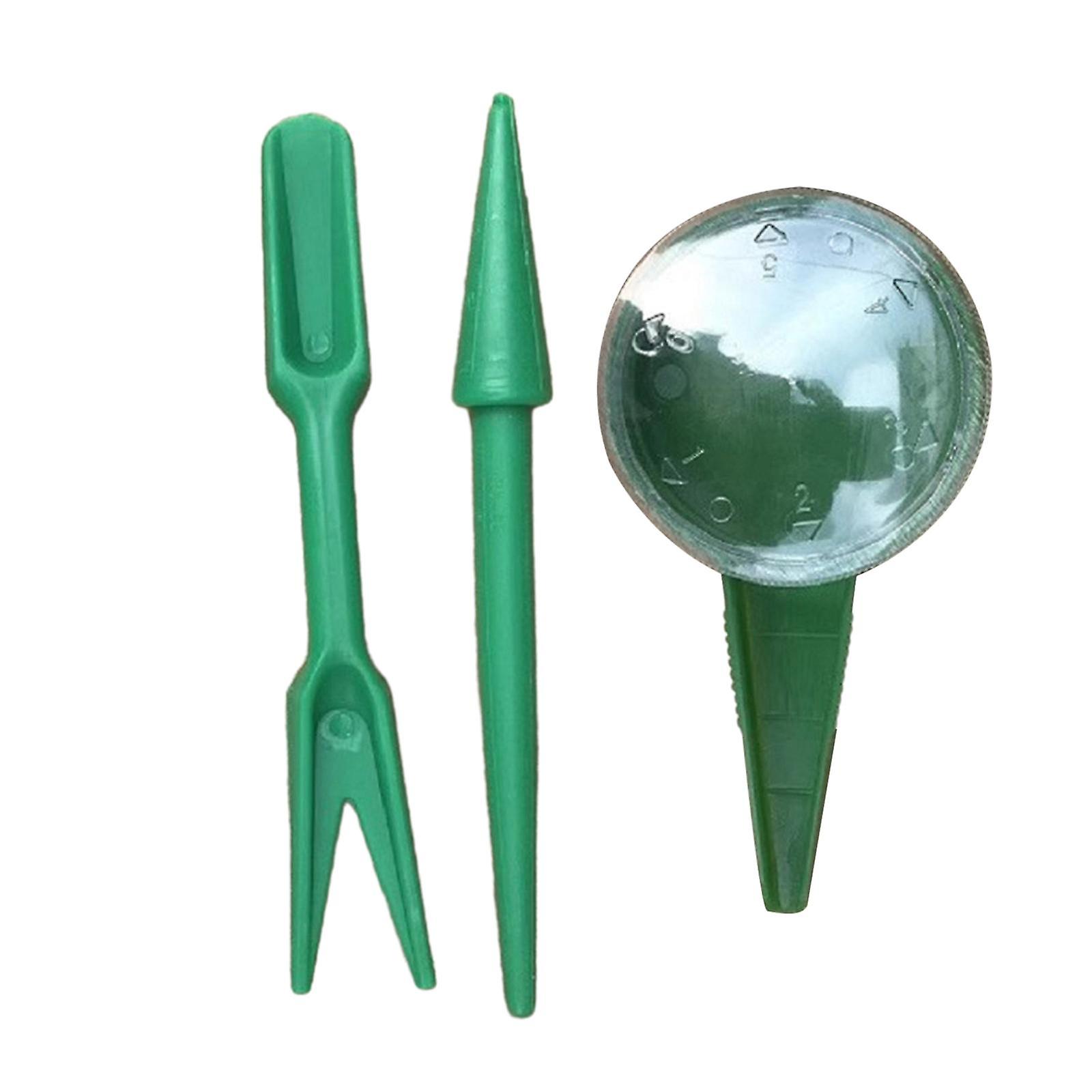 3Pcs Sowing Seed Dispenser Set Gardening Tool Small Hand Planter Seeder Tool