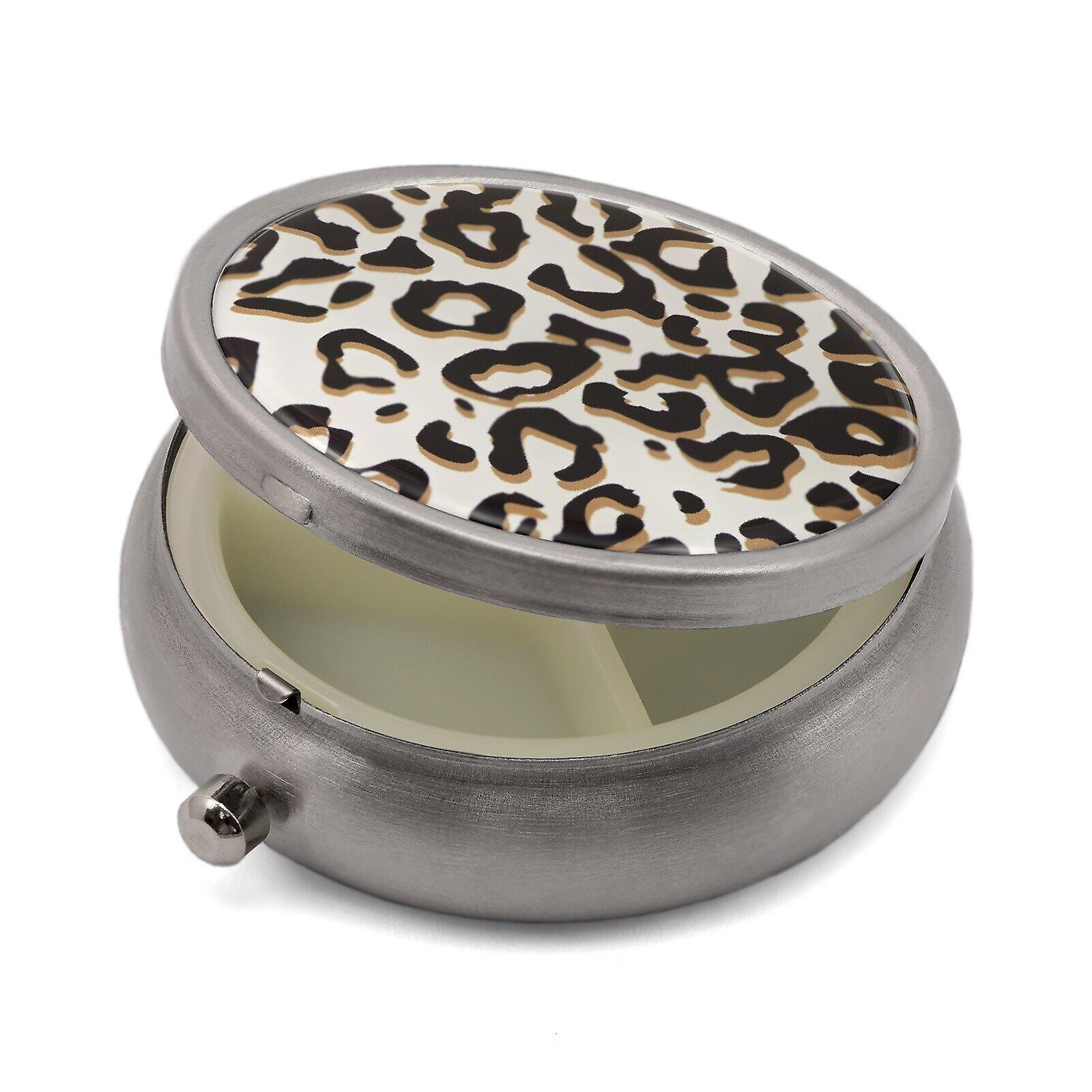 Pill Box with Leopard Print - 50.16