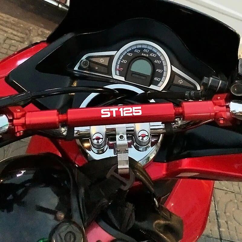 KBANDZ Pour Honda DAX ST125 St 125 St DAX125 125ST Barre D'équilibre De Moto Guidon Barre Transversale Support Pour Téléphone (Couleur : Long Black, Taille : 1