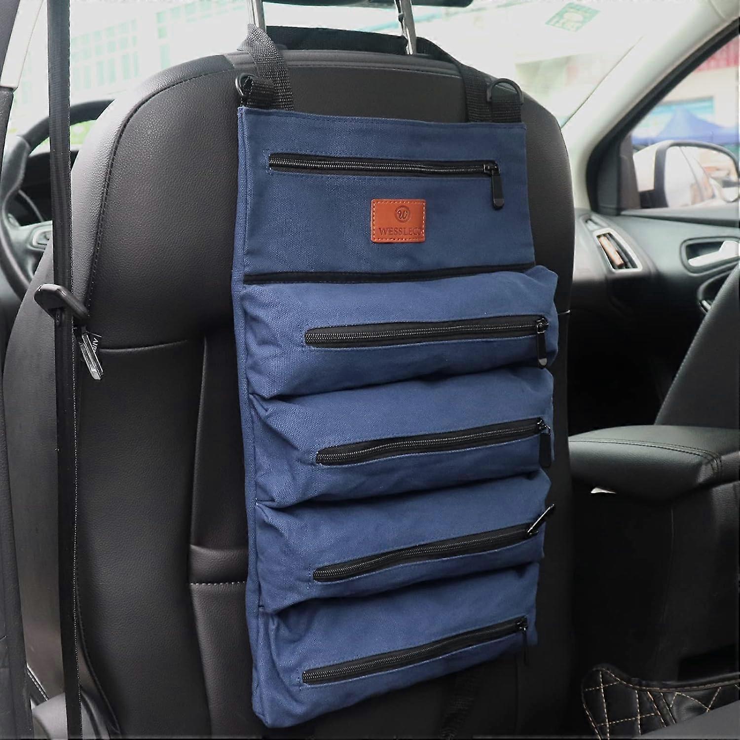 Roll-up tool bag, multi-purpose tool bag, blue