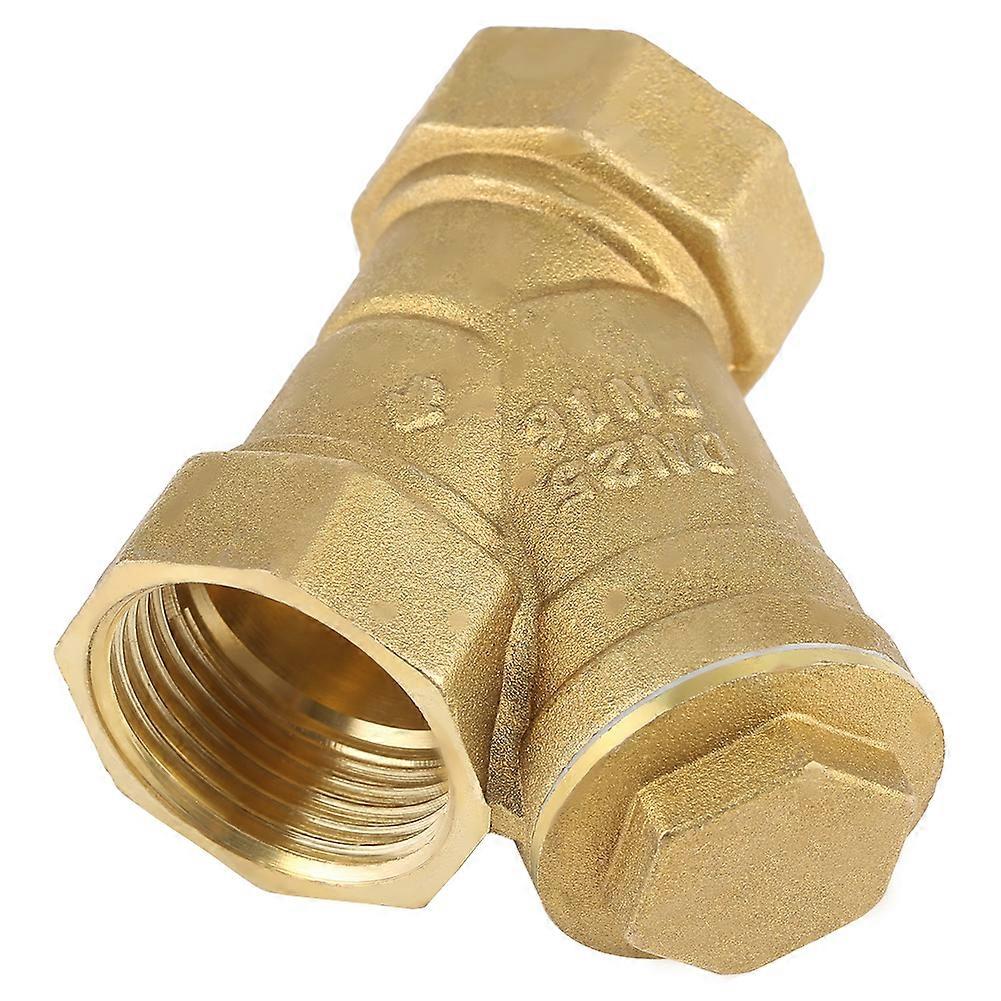 1" BSPP Female Thread Y Shaped Brass Strainer Filter Valve Connector