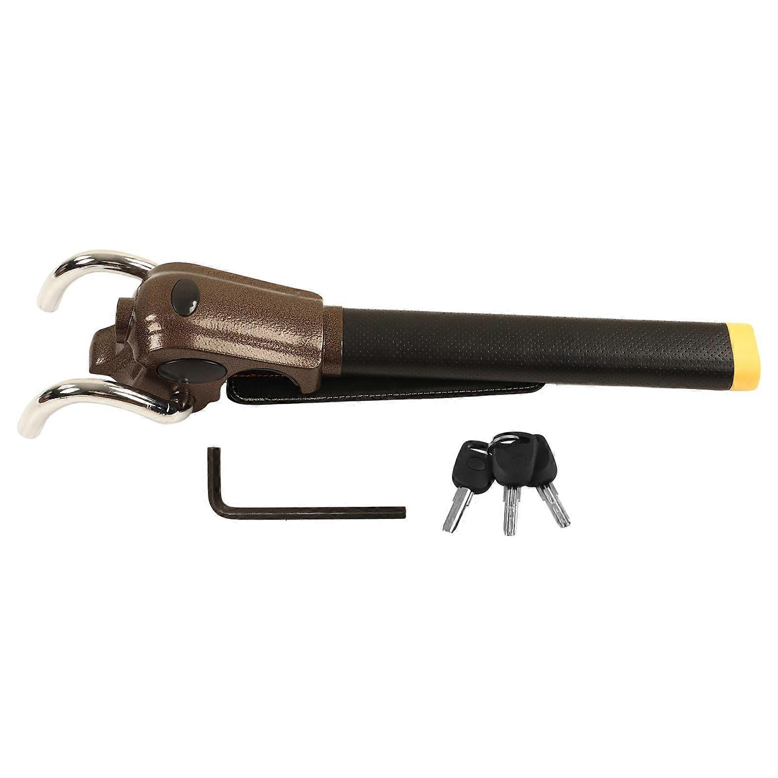 Car Steering Wheel Lock Fast Locking Adjustable Safe Scratch Resistant Universal for Vehicle E2U711