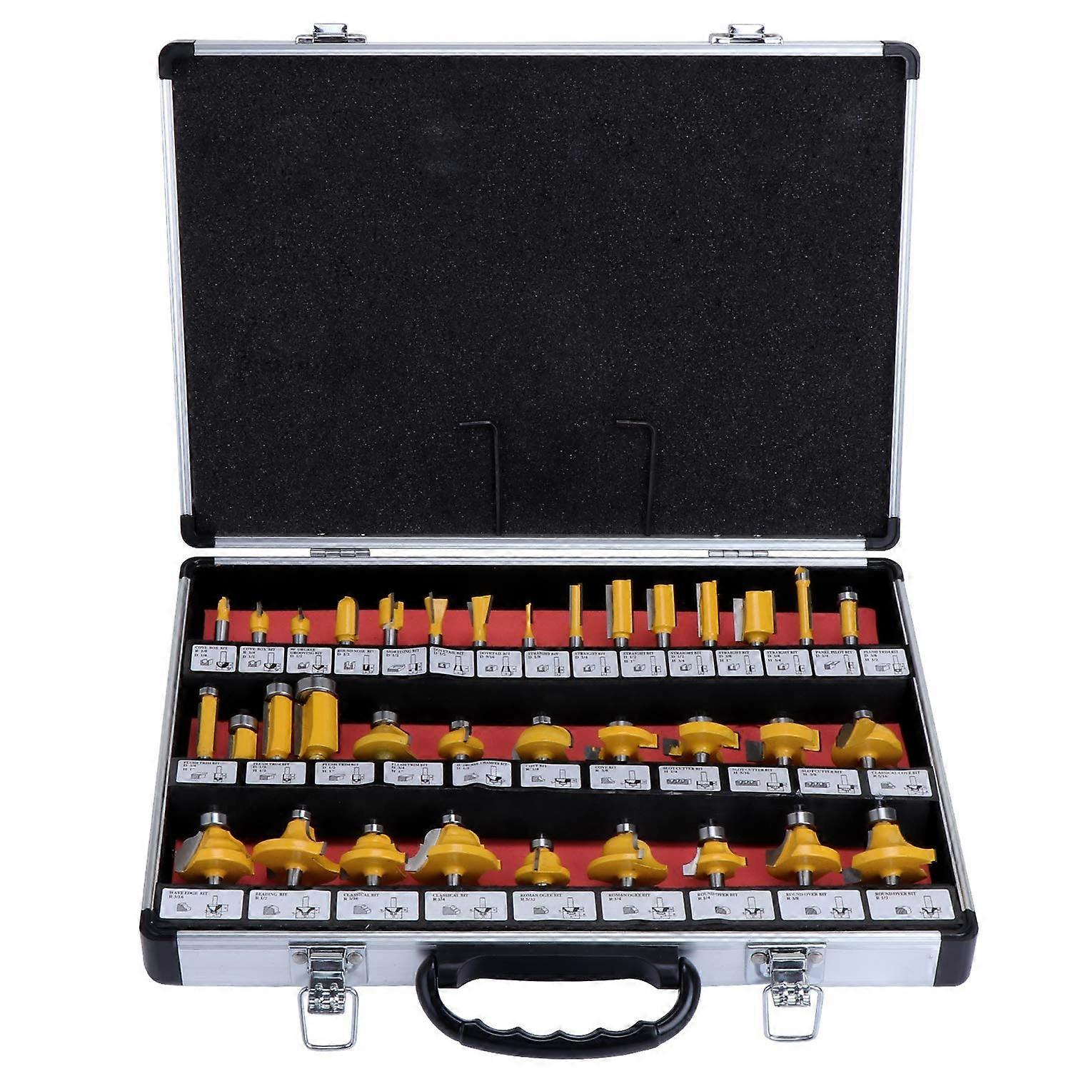 35 db 6,35 mm 1/4 '' Carbure de Tungstne Shank Pointe en bois de travail routeur peu dfini pour tondeuse routeur lectrique