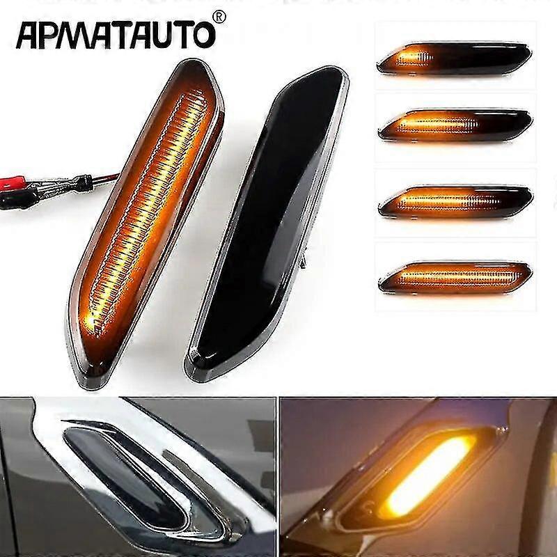 For Bmw Mini Cooper R60 R61 Countryman Paceman Dynamic Scroll Flashing Led Side Marker Indicator Lamp Turn Signal Fender Lights