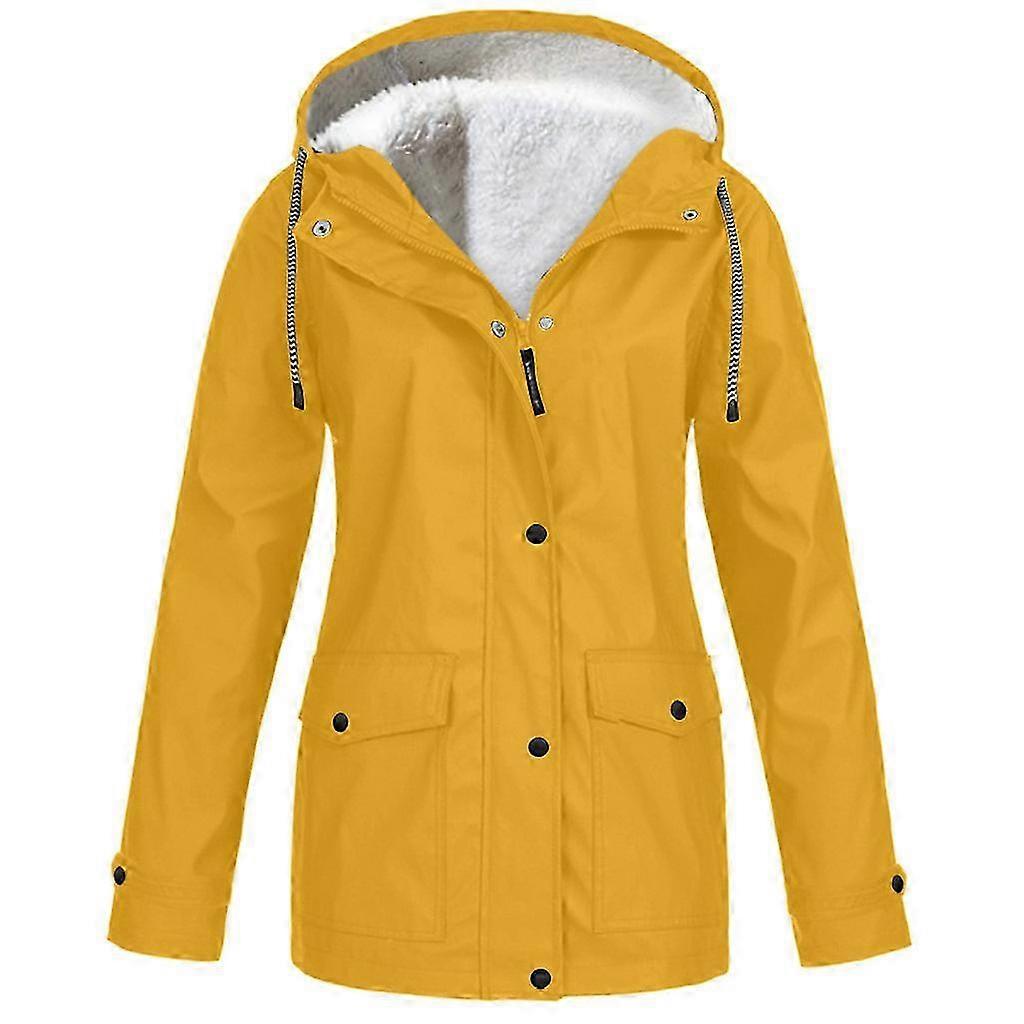 Damejakker Høst Og Vinter Fleece Jakker Utendørs Fjellklatring Jakker Hette Kvinners jakker Jakker
