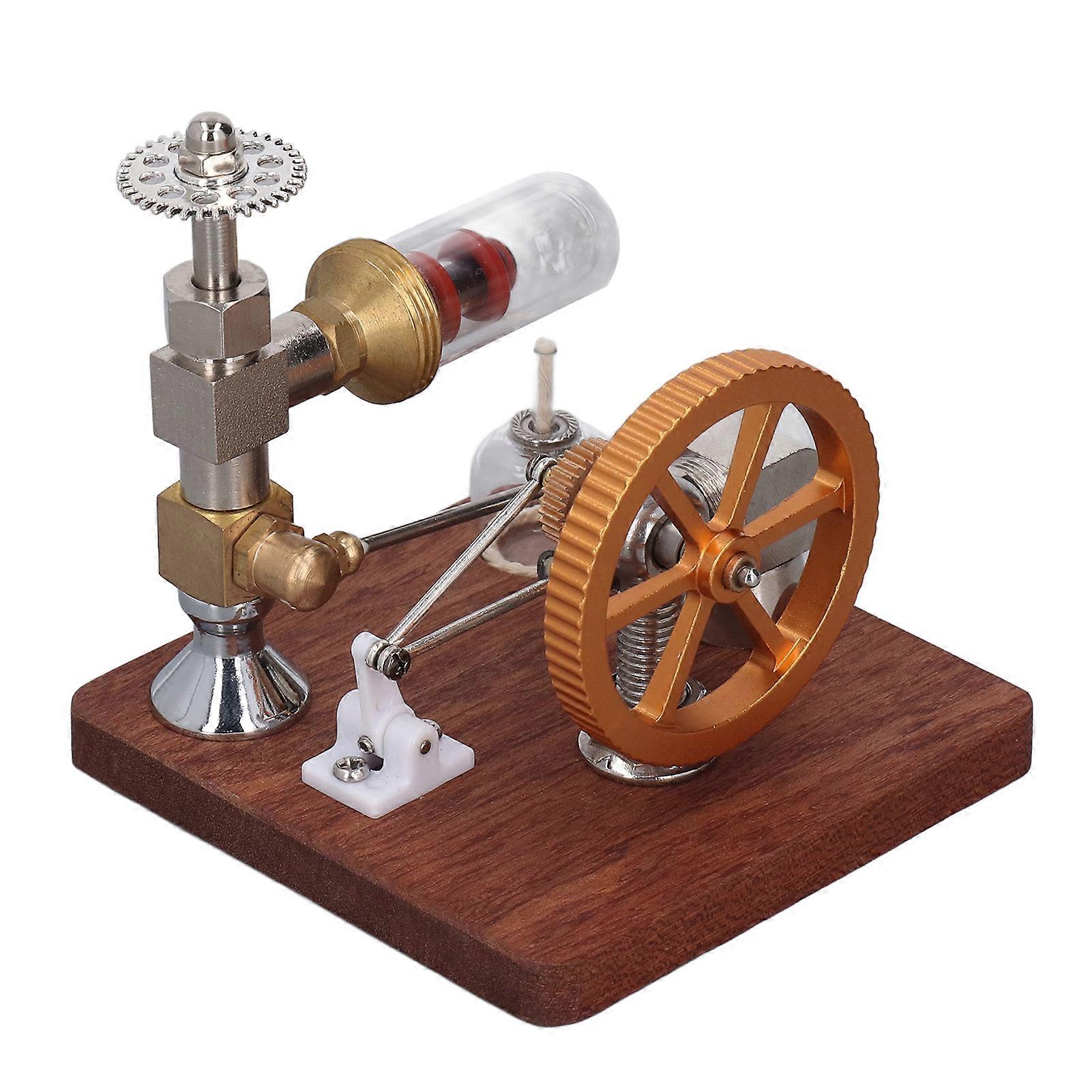 Stirling Engine Free Piston Adjustable Speed Educational Electricity Generator for Mechanical Learning