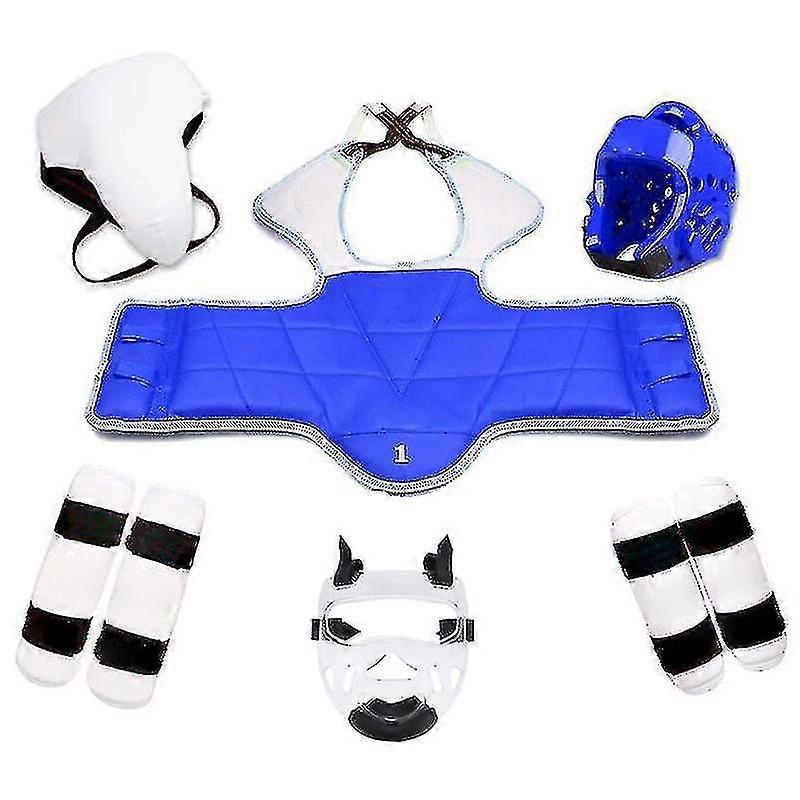 Qianly Taekwondo Schutzausrüstung 5-teilig - Sparring Set Mit Tiefschutz