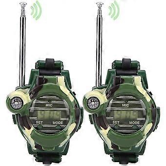 Kids Walkie Talkie Watch 2 pezzi Giochi per bambini Simulazione militare Orologio militare Walkie Talkie