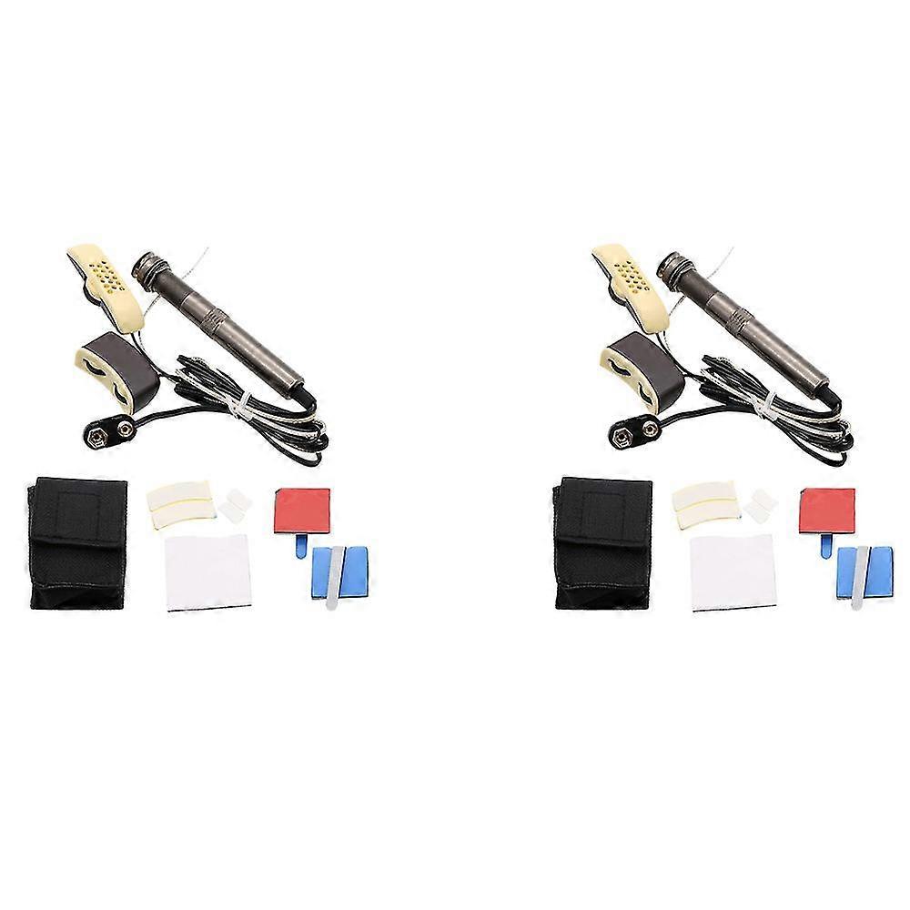 Gitarr Pickup A-202 Gitarr Equalizer Stämapparat (med mikrofon)