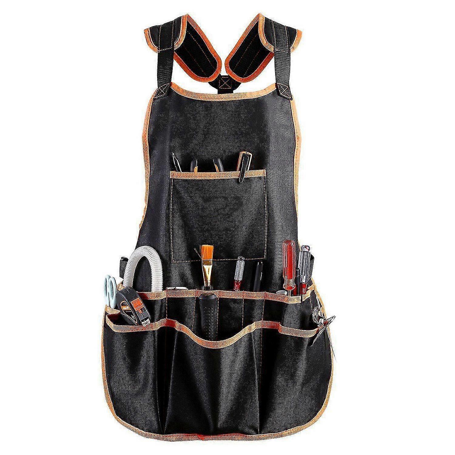 Work Apron Tool 16 Tool Pockets Tool Belt Adjustable Vest Tool Apron For Mans Work Apron And Women