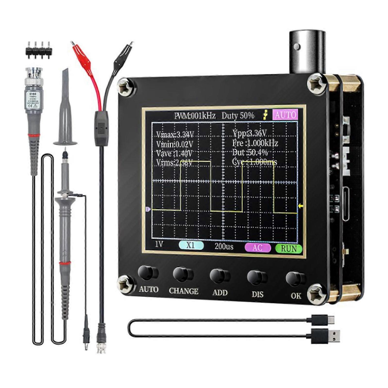 Digital Oscilloscope Signal Waveform Transistors 2.4in Display Handheld Oscilloscope