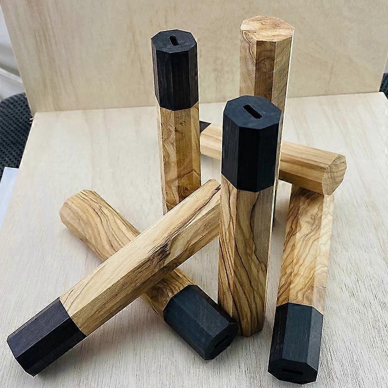 Chef Knife Handle Wood Handle Octagonal Handle Crafts Manual DIY Semi-Finished Knife Handle Kitchen