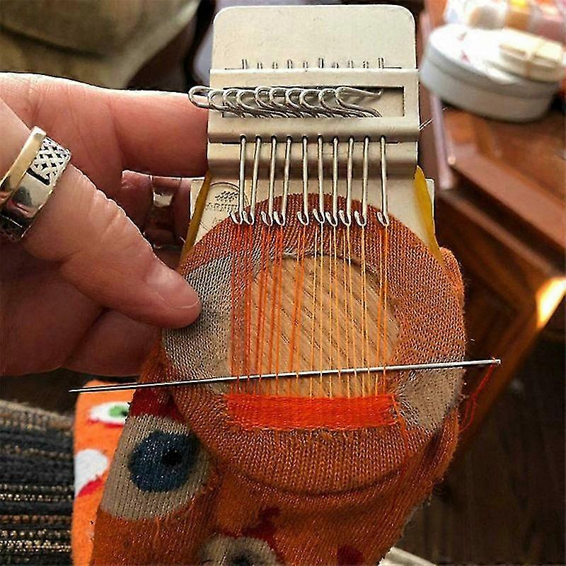 14 Hooks Speedweve Type Small Loom Diy Darning Tool With Plastic Discs