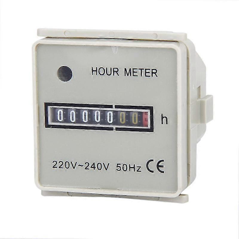 Ac 220-240v 7-Digit Display Electromechanical Electronic Timer Hour Meter Counter