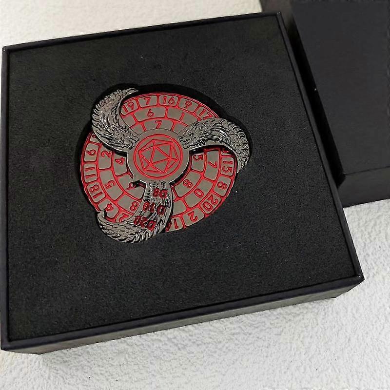 Fingertip Gyro Dice Dnd Metal Dice Christmas Gifts Rotating Roulette Dice Polyhedron Metal Dice Role Playing Game Rpg Dnd Dice