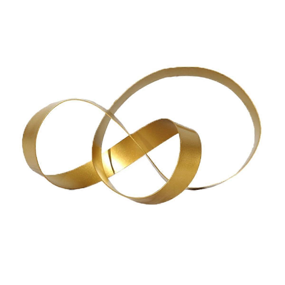 Nordic Home Decoration Parts Modern Minimalist Metal Hollow Twisted Abstract Art Living Room Desk T